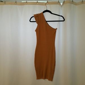 Stretch Knit One Shoulder Dress
